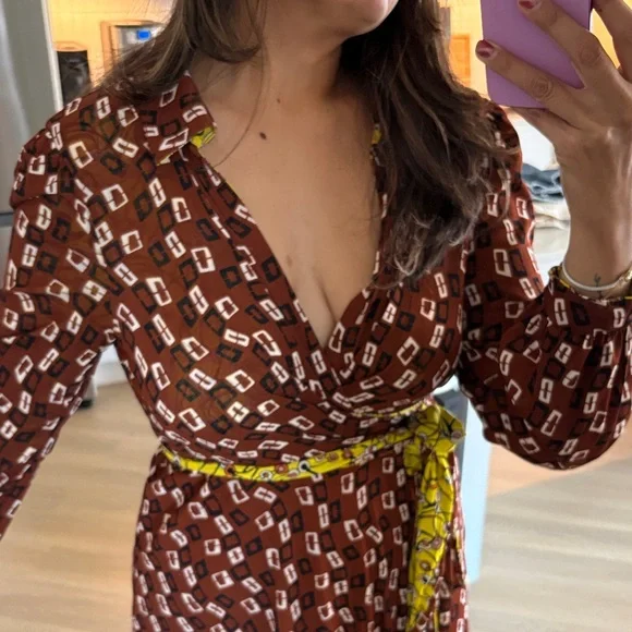 Phoenix reversible DVF Wrap Dress - Picture 3 of 6